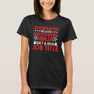 Zookeeper door multitasking Ninja Animal Ke T-shirt