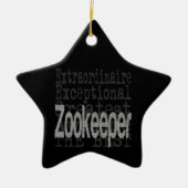 Zookeeper Extraordinaire Keramisch Ornament (Voorkant)