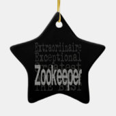 Zookeeper Extraordinaire Keramisch Ornament (Achterkant)