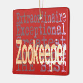 Zookeeper Extraordinaire Keramisch Ornament (Links)
