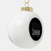 Zookeeper Extraordinaire Keramische Bal Ornament (Links)