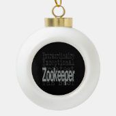 Zookeeper Extraordinaire Keramische Bal Ornament (Voorkant)