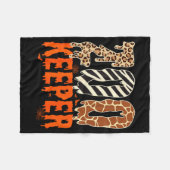 Zookeeper Funny Halloween Costume Zoo Keeper Anima Fleece Deken (Voorkant (Horizontaal))