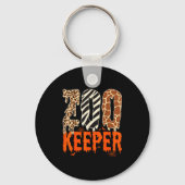 Zookeeper Funny Halloween Costume Zoo Keeper Anima Sleutelhanger (Voorkant)