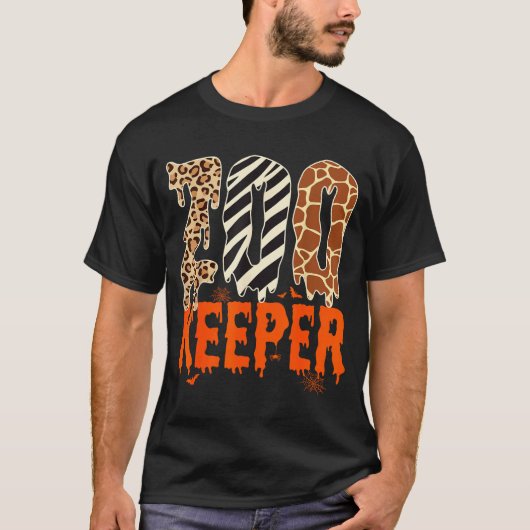 Zookeeper Funny Halloween Costume Zoo Keeper Anima T-shirt (Voorkant)