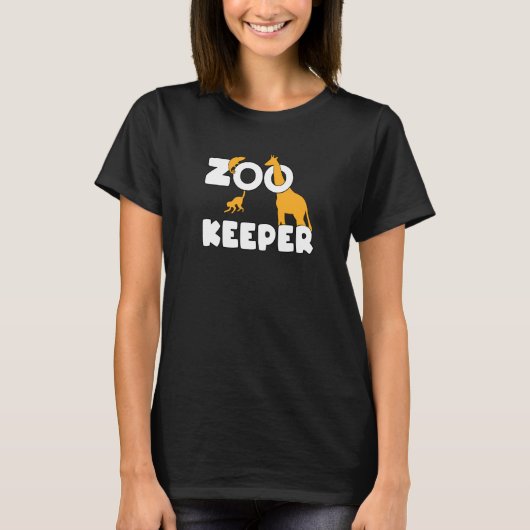 Zookeeper Giraffe Animals Zoo Zookeeping T-shirt (Voorkant)