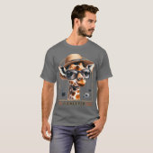 Zookeeper Giraffe Safari Zoo Keepeer - design 1 T-shirt (Voorkant volledig)