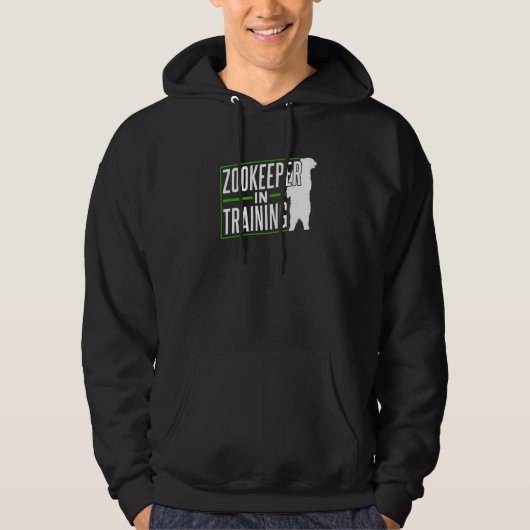 Zookeeper In Training Keeping Job Zookeepping Zoo  Hoodie (Voorkant)