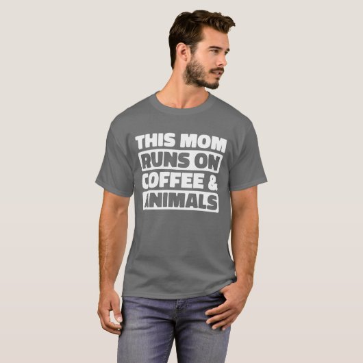 Zookeeper Koffie Moeder Mam Vriend T-shirt (Voorkant volledig)