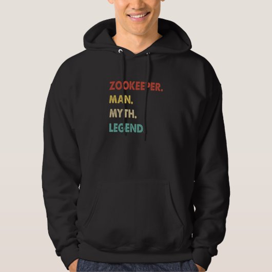 Zookeeper Man Myth Legend 1 Hoodie (Voorkant)