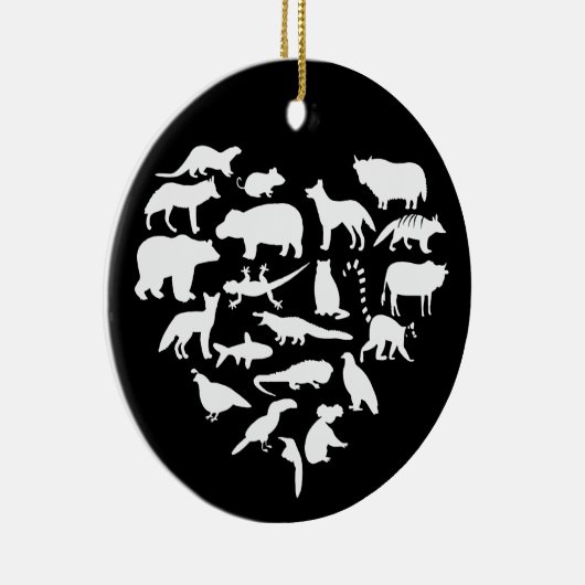 Zookeeper Safari Keramisch Ornament (Rechts)