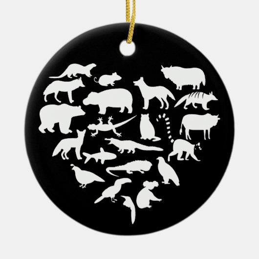Zookeeper Safari Keramisch Ornament (Voorkant)