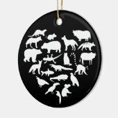 Zookeeper Safari Keramisch Ornament (Links)