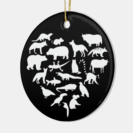 Zookeeper Safari Keramisch Ornament (Links)