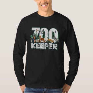 Zookeeper Wild Woods Jungle Tropical Forest Animal T-shirt