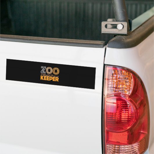 Zookeeper Zoo Animal Explorer Fun Safari Oerwoud Bumpersticker (Op Truck)