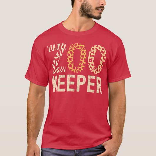 Zookeeper Zoo Animals Safari Zoo Keeper - creative T-shirt (Voorkant)