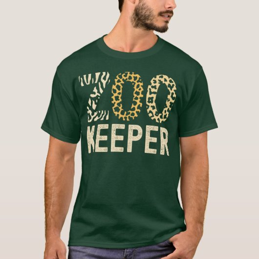 Zookeeper Zoo Animals Safari Zoo Keeper - modern T-shirt (Voorkant)