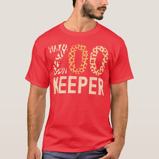 Zookeeper Zoo Animals Safari Zoo Keeper - style T-shirt (Voorkant)