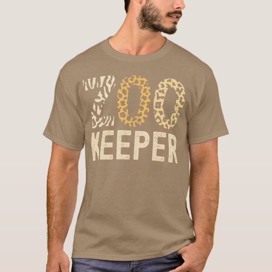 Zookeeper Zoo Animals Safari Zoo Keeper - unique 1 T-shirt (Voorkant)