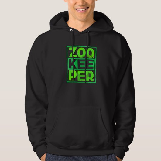 Zookeeper Zookeepping Keeping Zoo Keeper Job Hoodie (Voorkant)