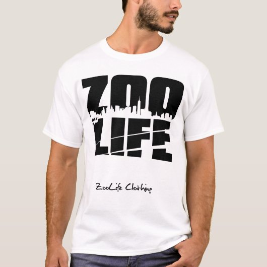 ZooLife CityScape Black T-shirt (Voorkant)