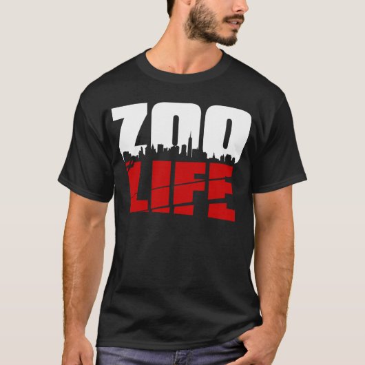 ZooLife CityScape Red T-shirt (Voorkant)