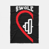 Zoolmaten Schattigee Workout Matching Couples Vale Fleece Deken (Voorkant)