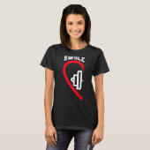 Zoolmaten Schattigee Workout Matching Couples Vale T-shirt (Voorkant volledig)
