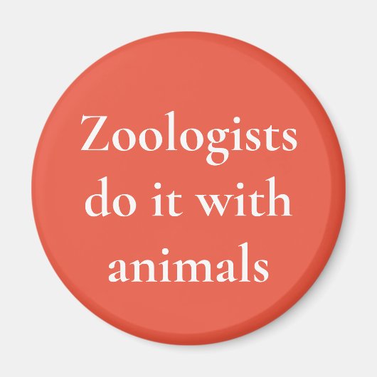 Zoölogen doen het met dieren magneet (Voorkant)