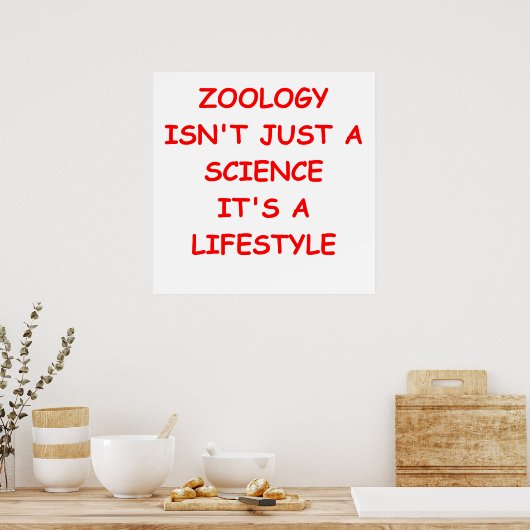 zoölogie poster (Keuken)
