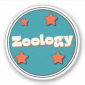 Zoölogie Sticker (Voorkant)