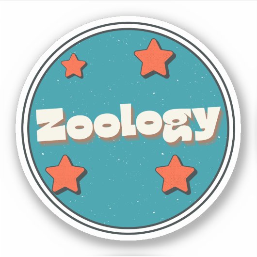 Zoölogie Sticker (Voorkant)