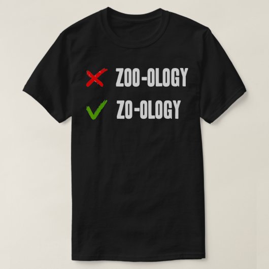 Zoölogie Uitspraakgids T-shirt (Design voorkant)