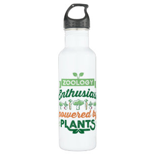 Zoölogische enthousiast met Planten Vegan Gift Waterfles