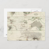 Zoologische geografie briefkaart (Voorkant / Achterkant)