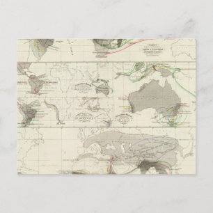 Zoologische geografie briefkaart