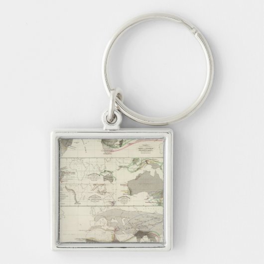 Zoologische geografie sleutelhanger (Voorkant)