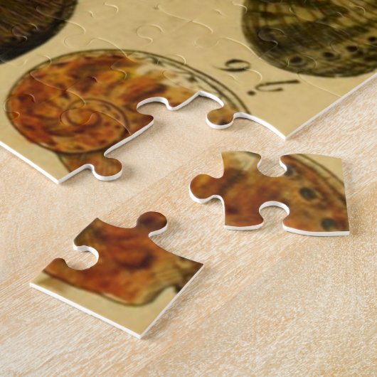 Zoölogische ketch  zeeschelp Jigzaag Puzzle Legpuzzel (Zijkant)