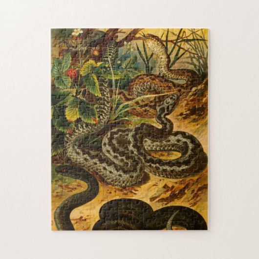 Zoölogische Schets  Snake Jigzaag Puzzle Legpuzzel (Verticaal)