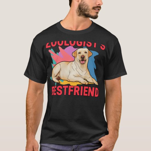 Zoologist S Bestfriend Labrador Retriever Hond Mam T-shirt (Voorkant)