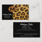 Zoölogy Cheetah Business Card-sjabloon Afsprakenkaartje (Voorkant / Achterkant)