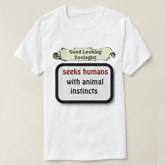 Zoology Funny Sarcastic and Humorist Typografie T-shirt (Design voorkant)