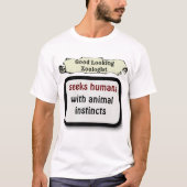 Zoology Funny Sarcastic and Humorist Typografie T-shirt (Voorkant)