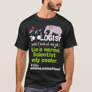 Zoöloog Definitie Zoölogie Zoökeeper Wildlife T-shirt