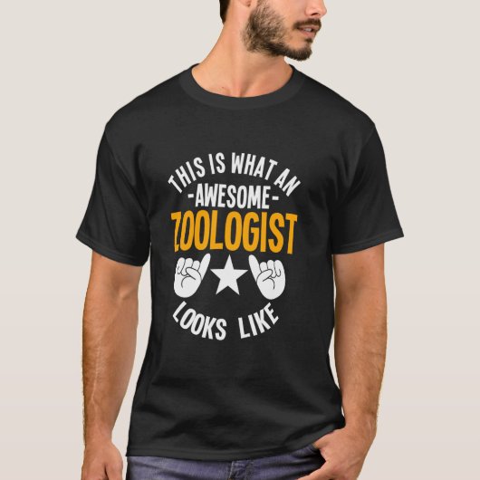 zoöloog Geweldige Scientist Dierenvriend Bioloog T-shirt (Voorkant)