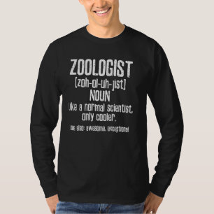 zoöloog koele wetenschapper t-shirt
