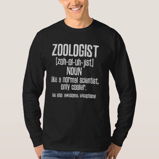 zoöloog koele wetenschapper t-shirt (Voorkant)