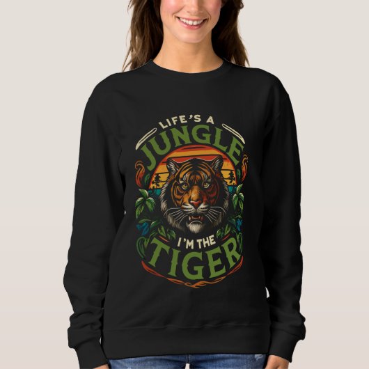 zoöloog Tiger Wildlife Trui (Voorkant)