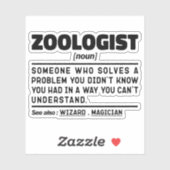 Zoöloog zelfstandig naamwoord definitie dierenverz sticker (Vel)